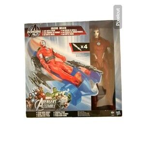 Marvel Iron Man Battle Racer Avengers Assemble Vehicle Figure New